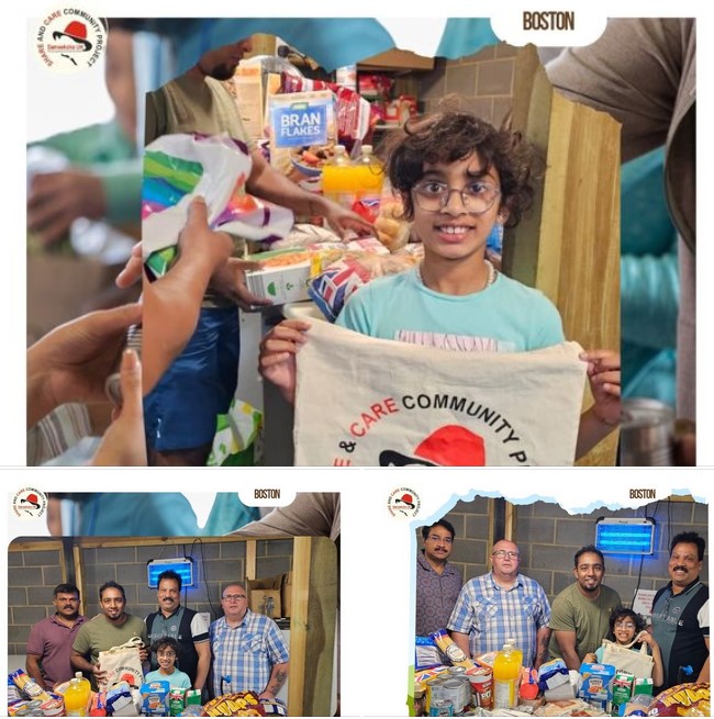Share & Care community project സമീക്ഷ ബോസ്റ്റൺ യൂണിറ്റ